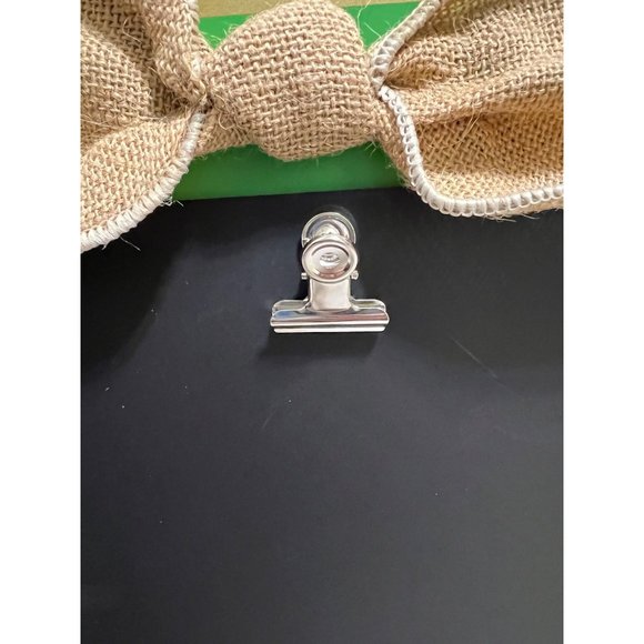 Mainstreet Collection green black Bow Clipboard Frame burlap - Picture 4 of 5